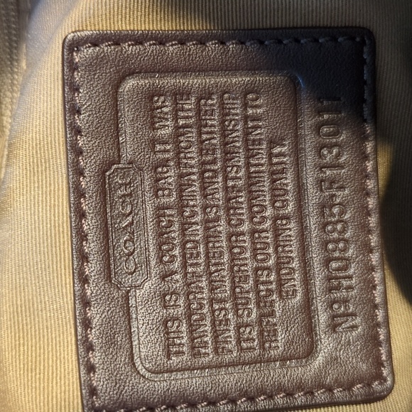 Coach Tan and Brown Signature Shoulder Bag - Picture 3 of 15